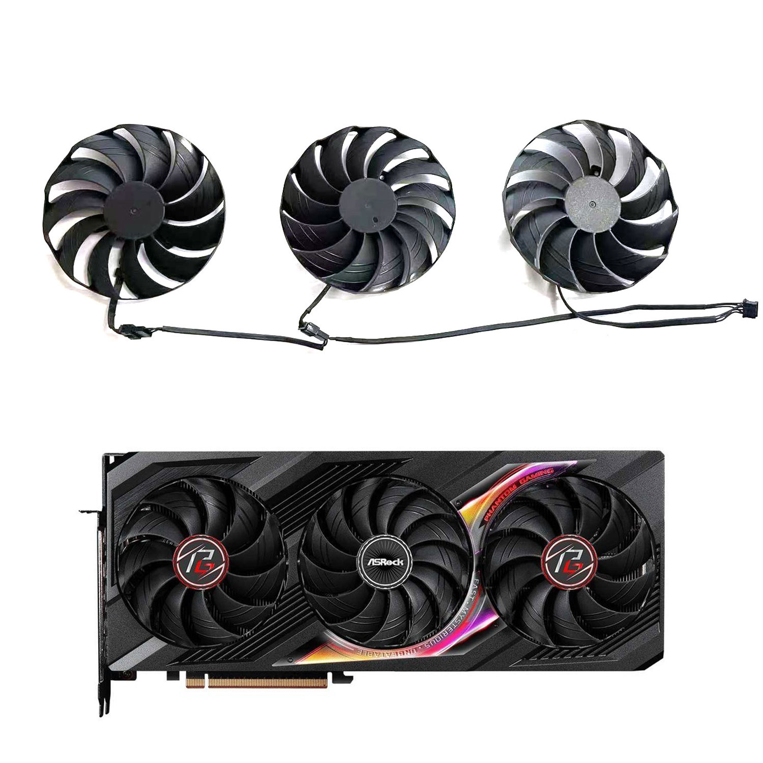 Rx 7800 Xt 16Gb - Nieuwe Koelventilator 4PIN 98MM CF1010H12S voor
