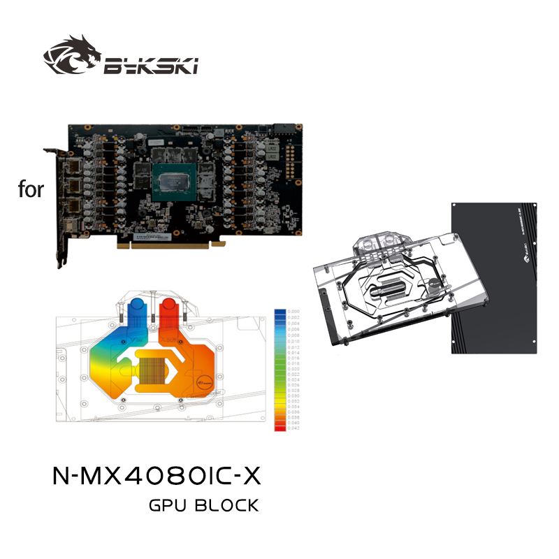 Rtx 4080 Water Cooling Block - Bykski N-MX4080IC-X GPU-blok voor MAXSUN RTX