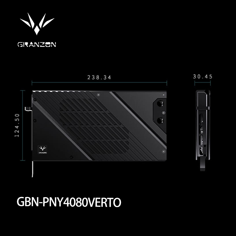 Rtx 4080 Water Cooling Block - Granzon GBN-PNY4080VERTO Waterblok voor PNY RTX
