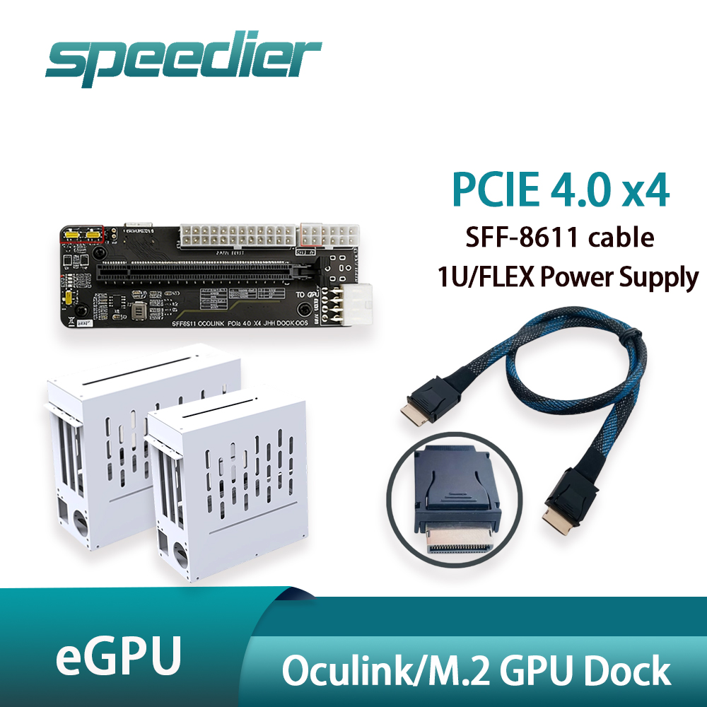 Oculink Gpu Dock Station - eGPU PCIe 4.0 x4 Oculink/M.2 Externe
