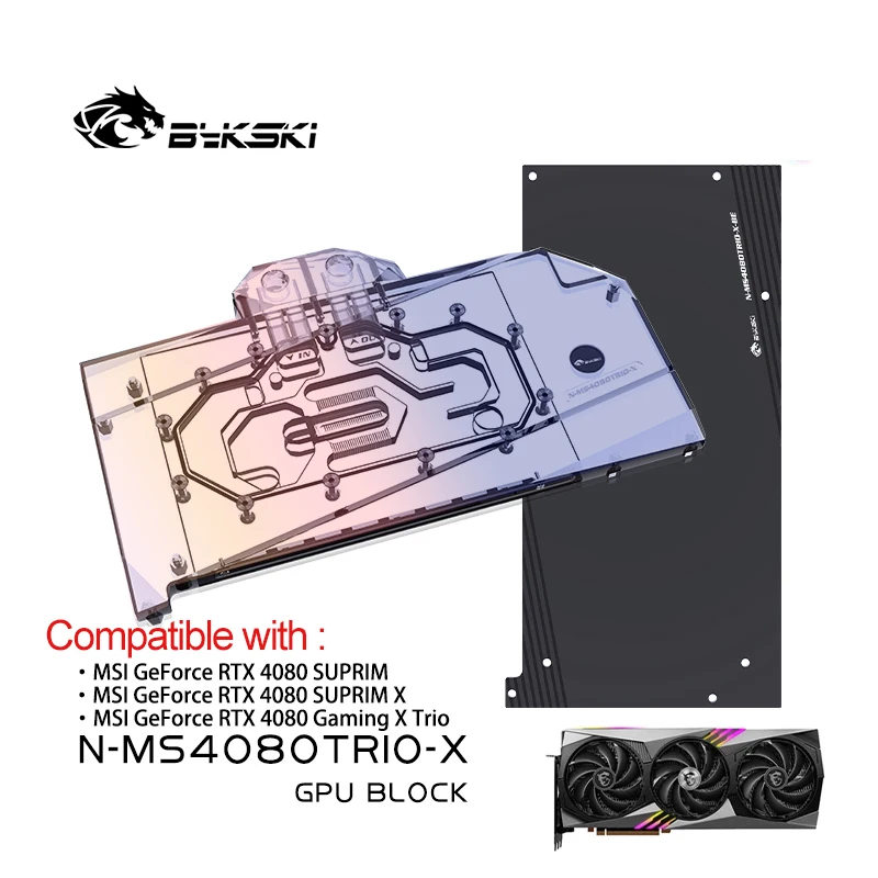 Rtx 4080 Water Cooling Block - Bykski GPU-blok voor MSI RTX 4080