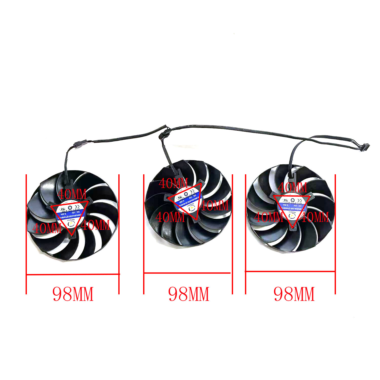 Nieuwe Koelventilator 4PIN 98M - Rx 7800 Xt 16Gb recensie en prijs