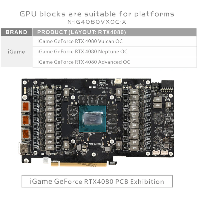 Bykski N-IG4080VXOC-X GPU Blok - Rtx 4080 Water Cooling Block recensie en prijs