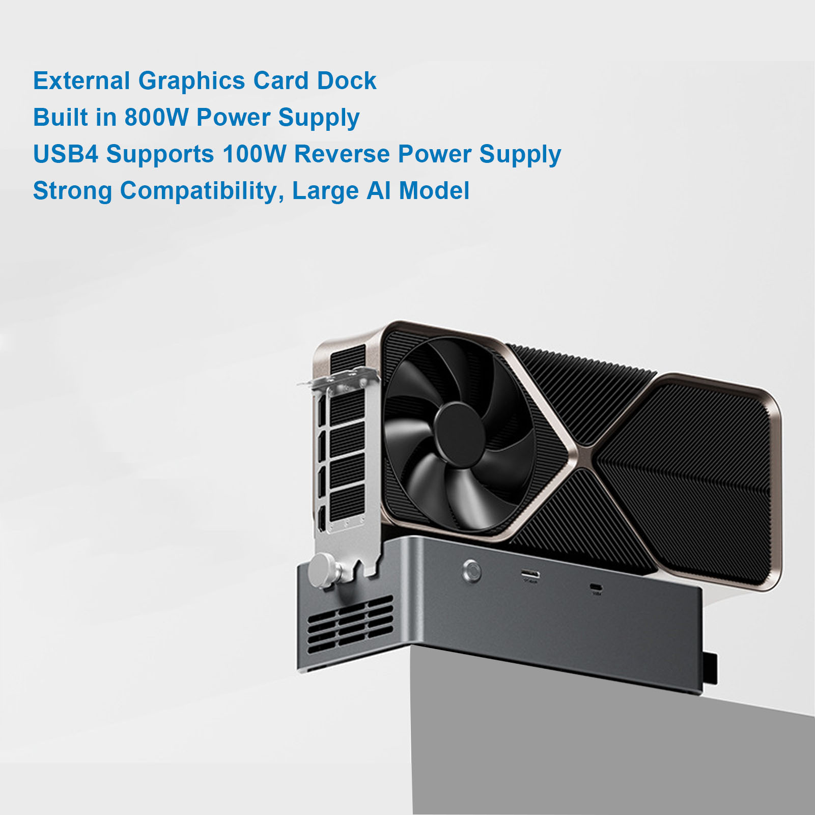 EGPU Dockingstation met 800W P - Oculink Gpu Dock Station recensie en prijs