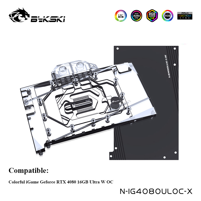 Bykski waterkoeler voor kleurr - Rtx 4080 Water Cooling Block recensie en prijs