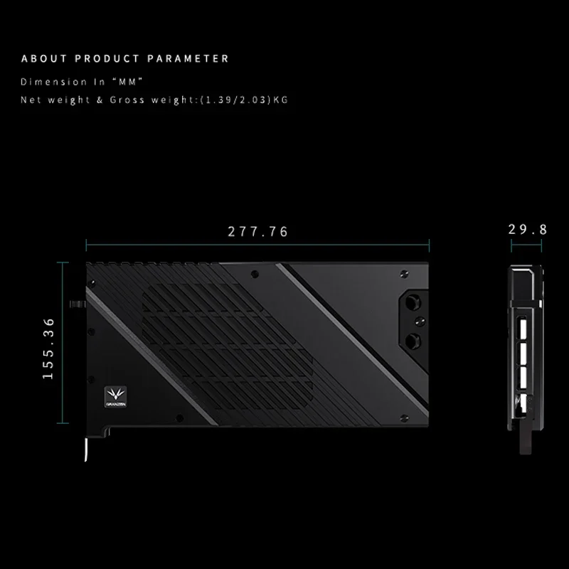 Granzon GBN-MS4090VES, GPU-wat - Rtx 4090 Water Block Full Cover recensie en prijs