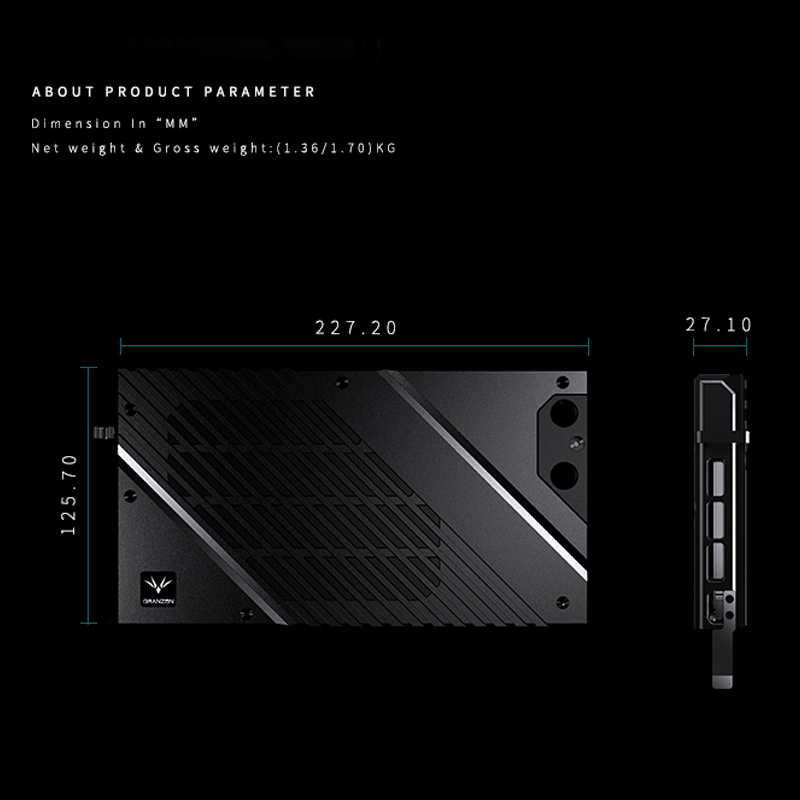 Granzon GBN-RTX4080FE GPU-blok - Rtx 4080 Water Cooling Block recensie en prijs