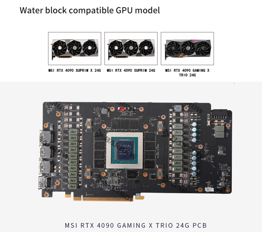 Barrow GPU Waterblok, voor MSI - Rtx 4090 Water Block Full Cover recensie en prijs