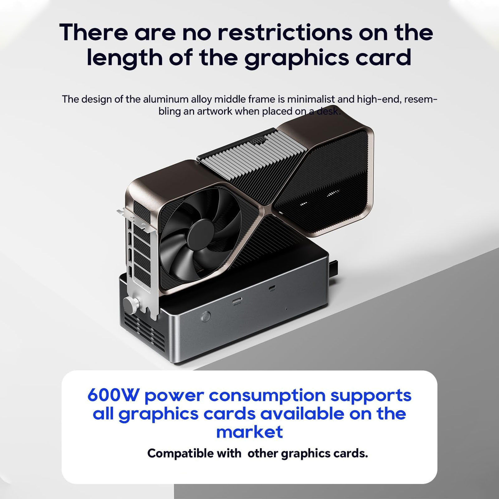 800W PSU PCIe 4.0 X4 Externe G - Oculink Gpu Dock Station recensie en prijs