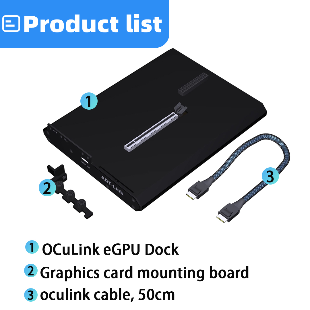 OCuLink eGPU Dock PCIe 4.0 X4  - Oculink Gpu Dock Station recensie en prijs