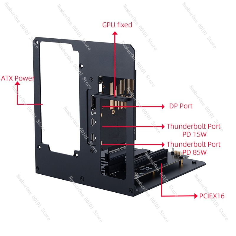 Externe grafische kaartbehuizi - Gpu External Dock Egpu Thunderbolt 4 recensie en prijs